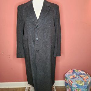 Men's 100% cashmere charcoal grey